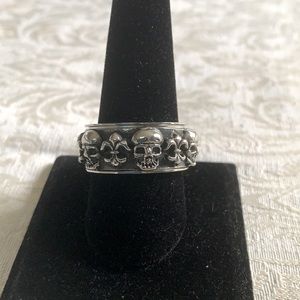 Spinning stainless steel ring